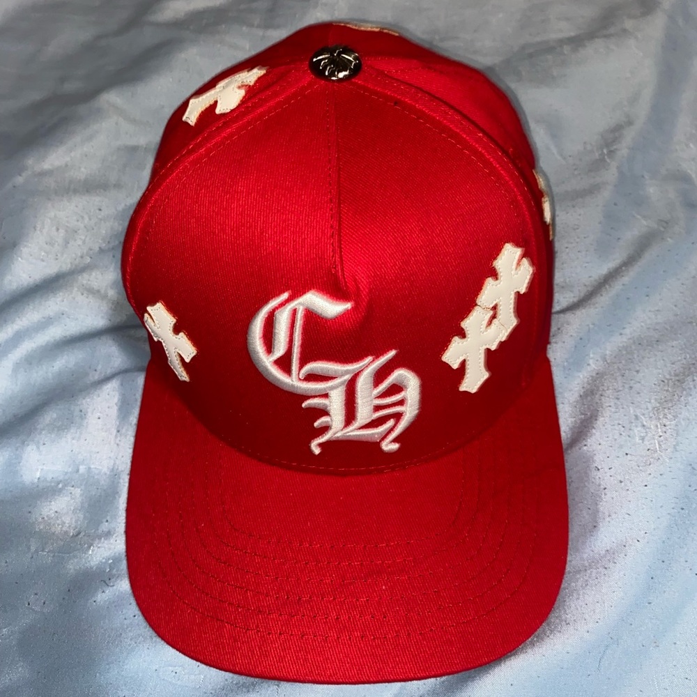 Chrome hearts red cap (one-size)